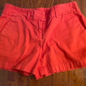 Loft orange shorts size 2